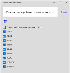 Penteract Icon File Creator screenshot 1