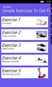 Simple Exercises To Get Flat Belly screenshot 2