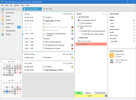 EssentialPIM Pro Screenshots 1