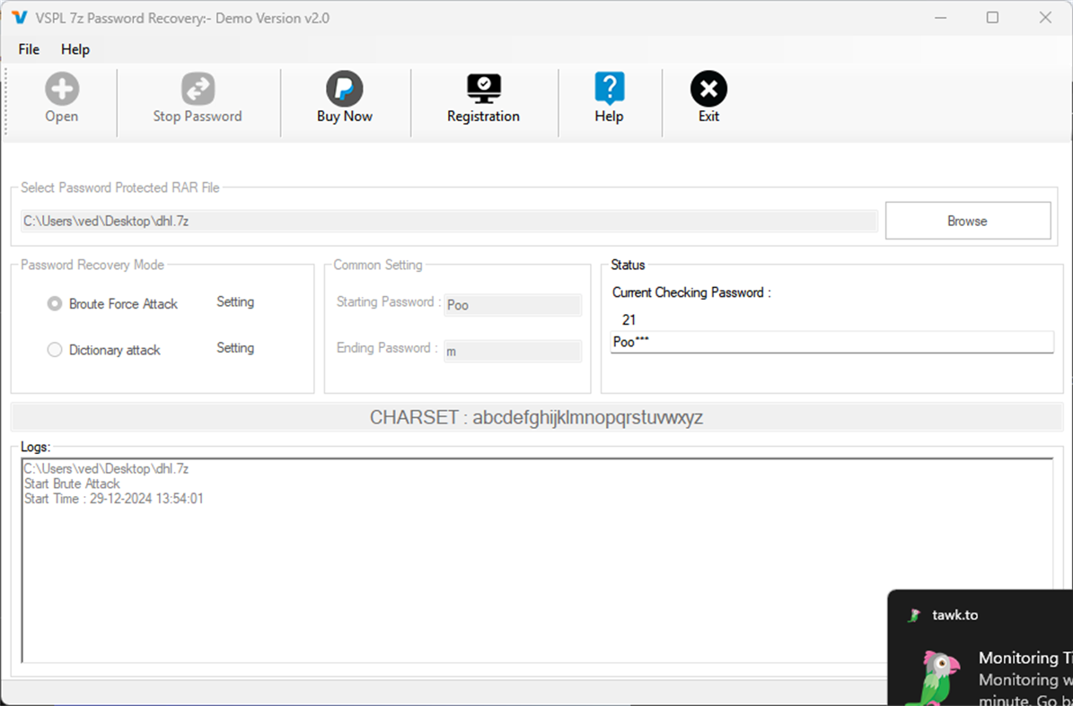 #4. 7z Password Recovery Software (Windows) By: VARTIKA SOFTWARE PRIVATE LIMITED