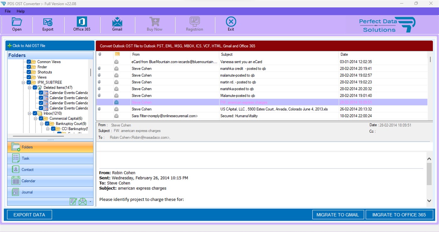 #4. OST To PST Converter Software (Windows) Bởi: Perfect Data Solutions