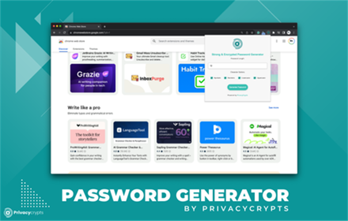 Secure Password Generator By PrivacyCrypts