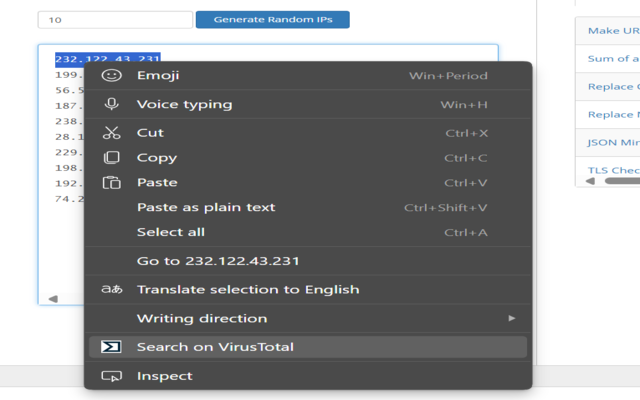 VirusTotal QuickCheck