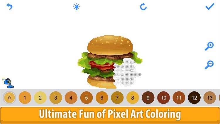 【图】Food Color by Number – Pixel Art, Number Draw Coloring(截图3)