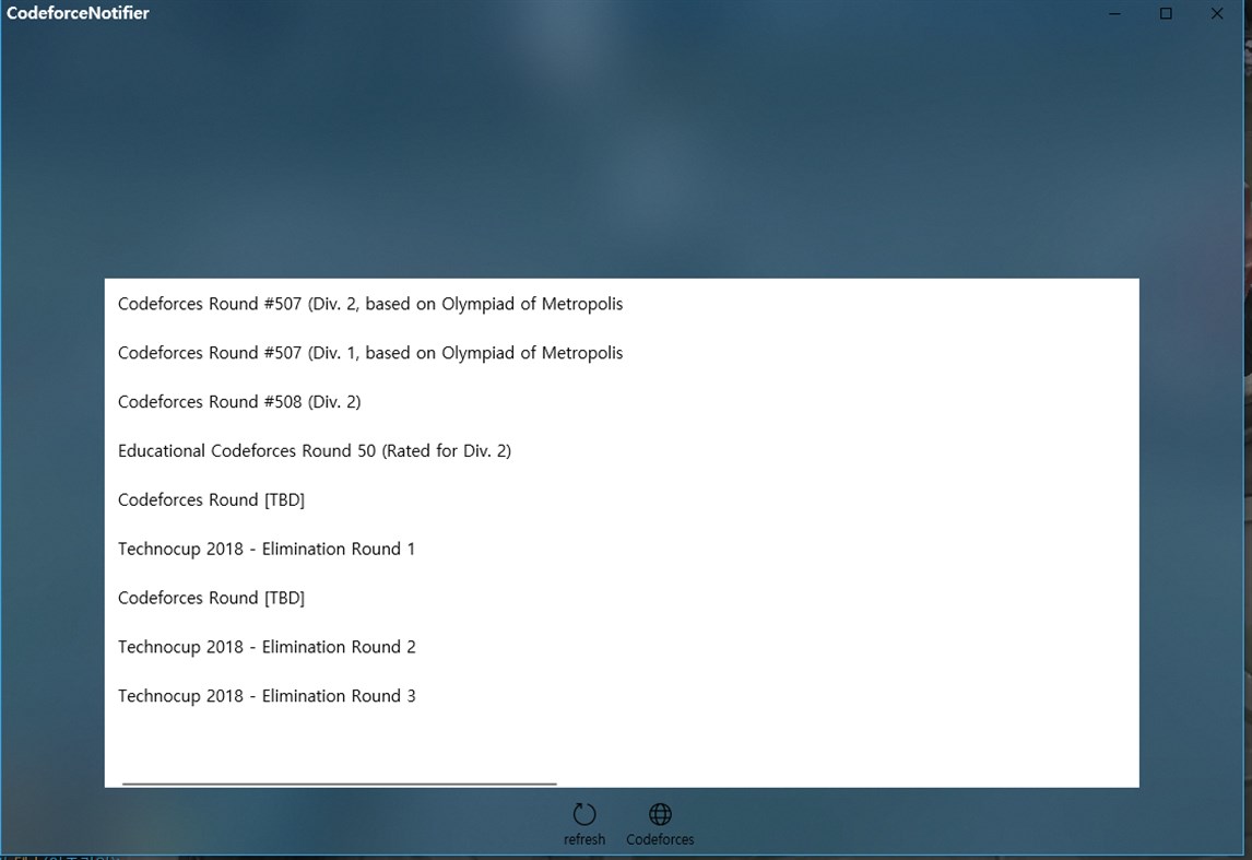 #1. Codeforces Notifier (Windows) 由: adkb