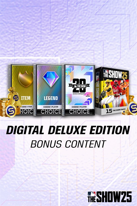 MLB The Show 25 Digital Deluxe Bonus Content Xbox Series X|S and Xbox One cover art