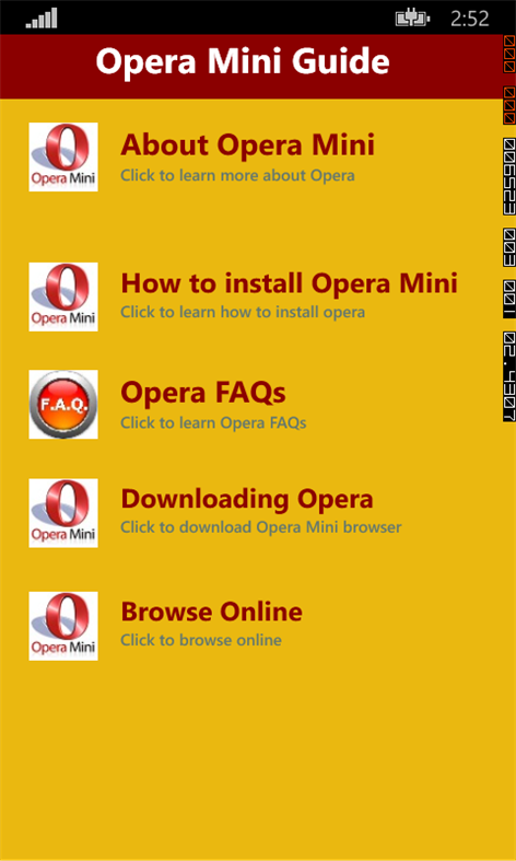 Guide 4 Opera Mini for Windows 10 free download