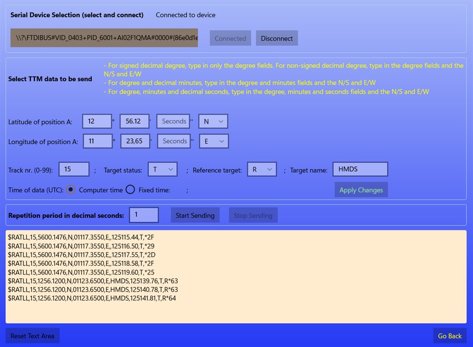 NMEA TLL-Simulator (Windows) 由: AIKON