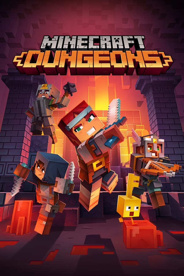 Portada de Minecraft Dungeons