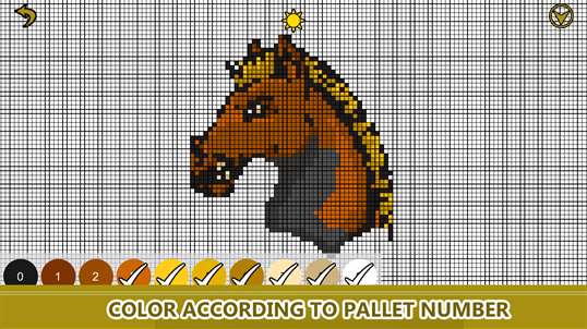 Horse Color By Number: Pixel Art, Animal Coloring Book screenshot 4