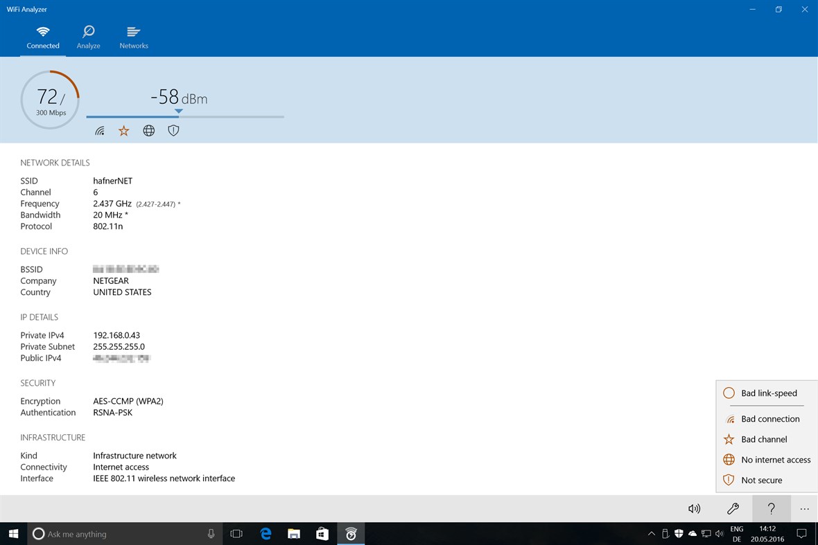 #2. WiFi Analyzer (Windows) Oleh: Matt Hafner