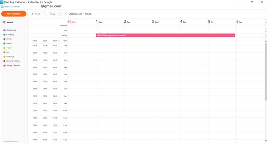 One Key Calendar - Calendar for Google screenshot 4