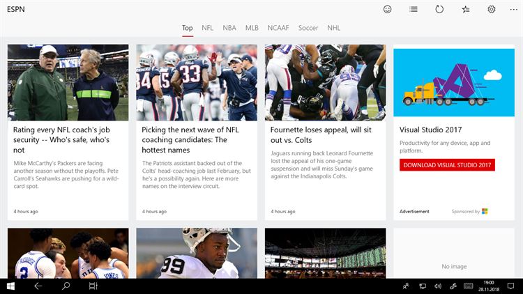 【图】News Reader for ESPN(截图1)