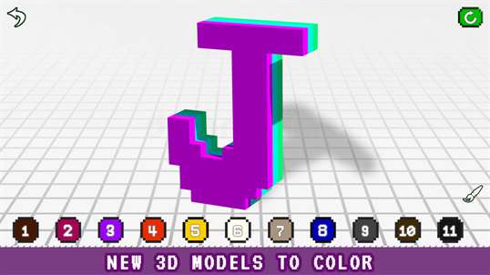 Learn Kids 3D Color - Voxel Coloring Book screenshot 3