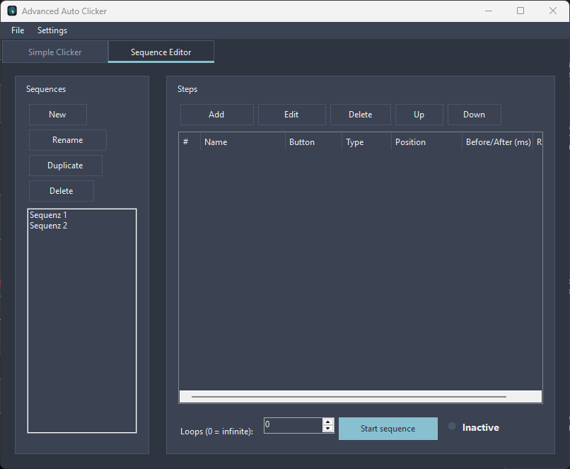 AAC - Advanced Auto Clicker screenshot