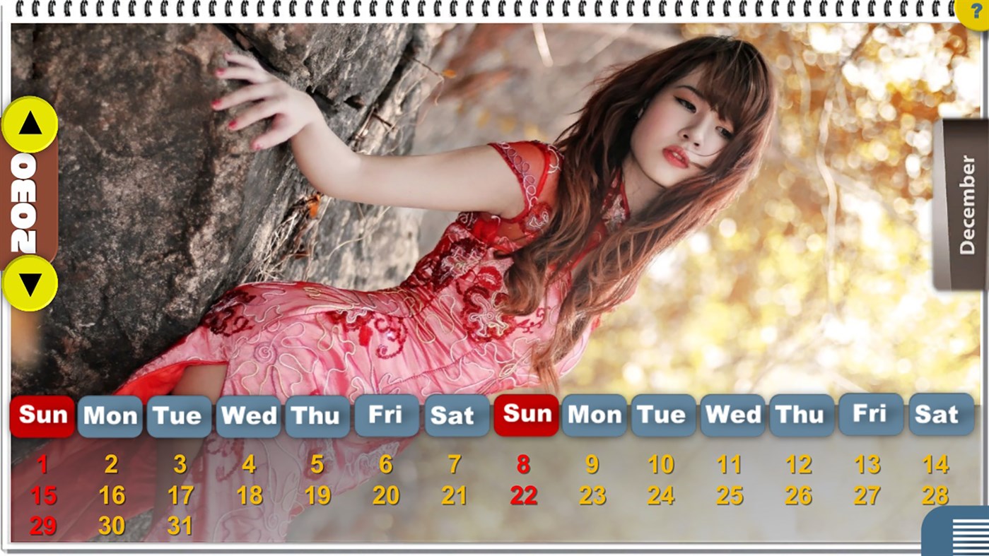 #5. Gorgeous Beauties Calendar[HD+] (Windows) Von: U'Technologies