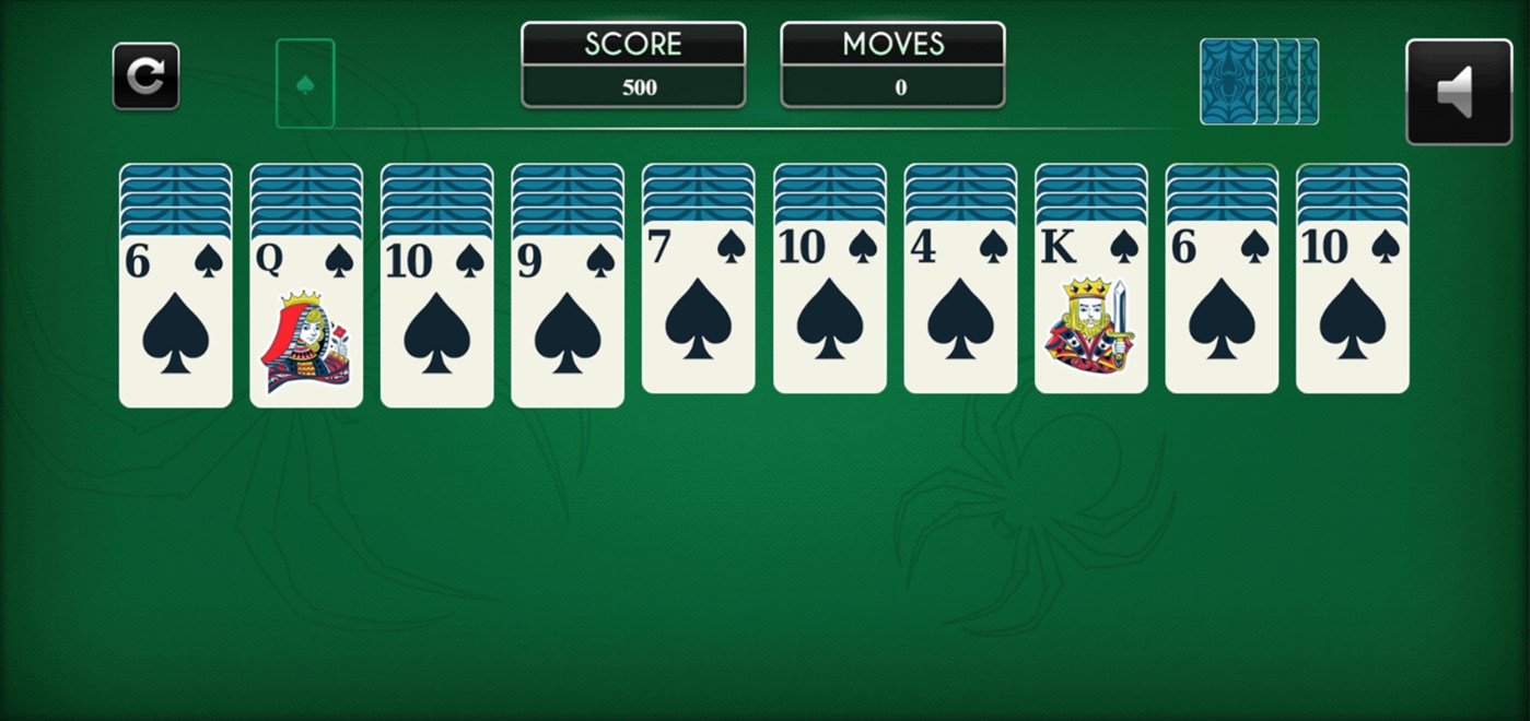 #3. Spider Solitaire by Gamezop (Windows) By: Advergame Technologies Private Limited