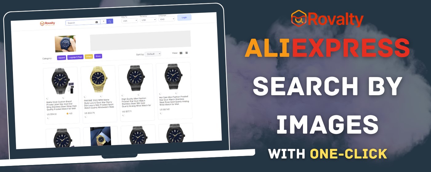 AliExpress Search By Image | Rovalty marquee promo image