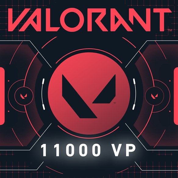 11000 VALORANT Points (1500 bonus + 9500) Xbox Series X|S and Xbox One cover art