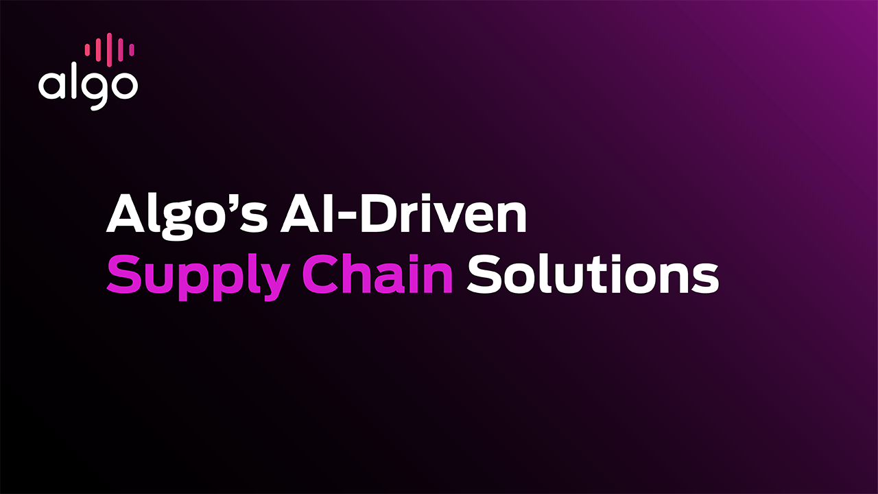 Snapshot 1 of Algo Supply Chain Planning