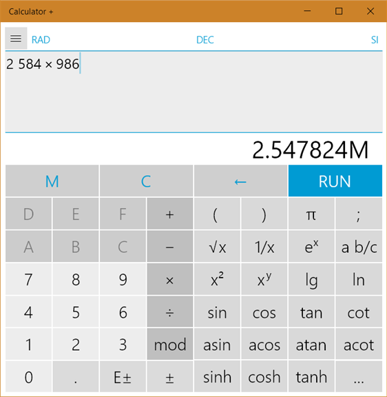 Calculator +_4