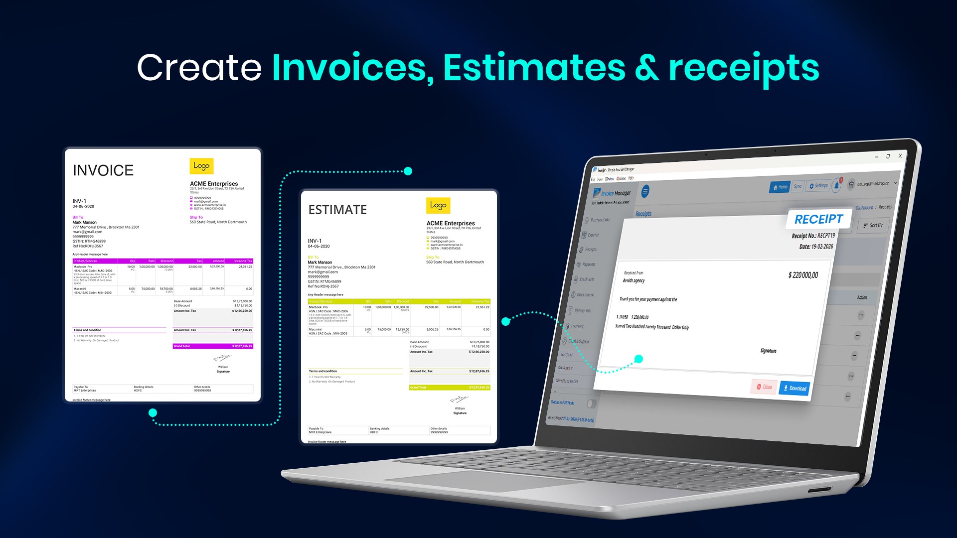 Simple Invoice Manager for PC screenshot