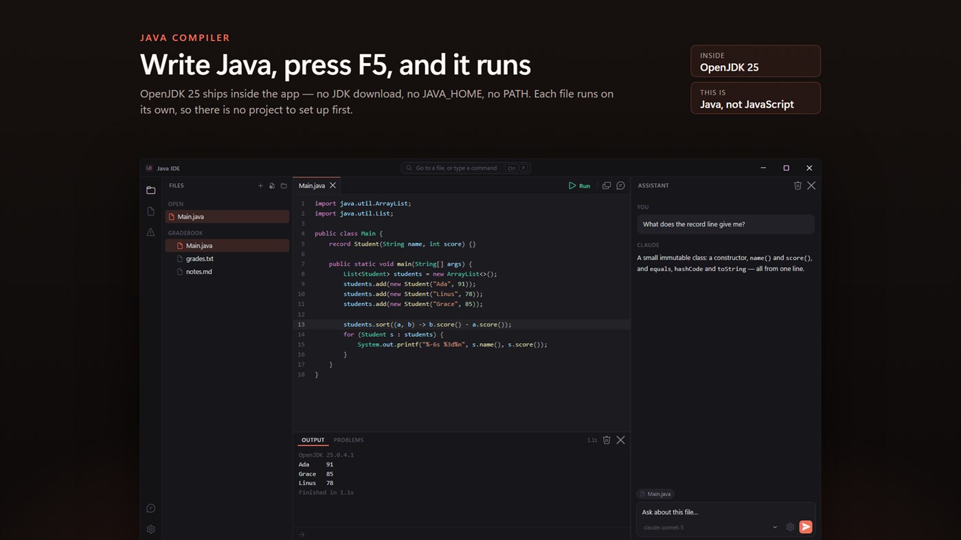 #1. Simple Java Compiler (Windows) Von: EvlarSoft LLC