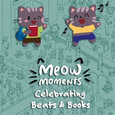야옹 순간: 비트와 책을 함께 축하해요 - Meow Moments: Celebrating Beats & Books