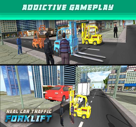 Real Car Traffic Forklift Simulator screenshot 2