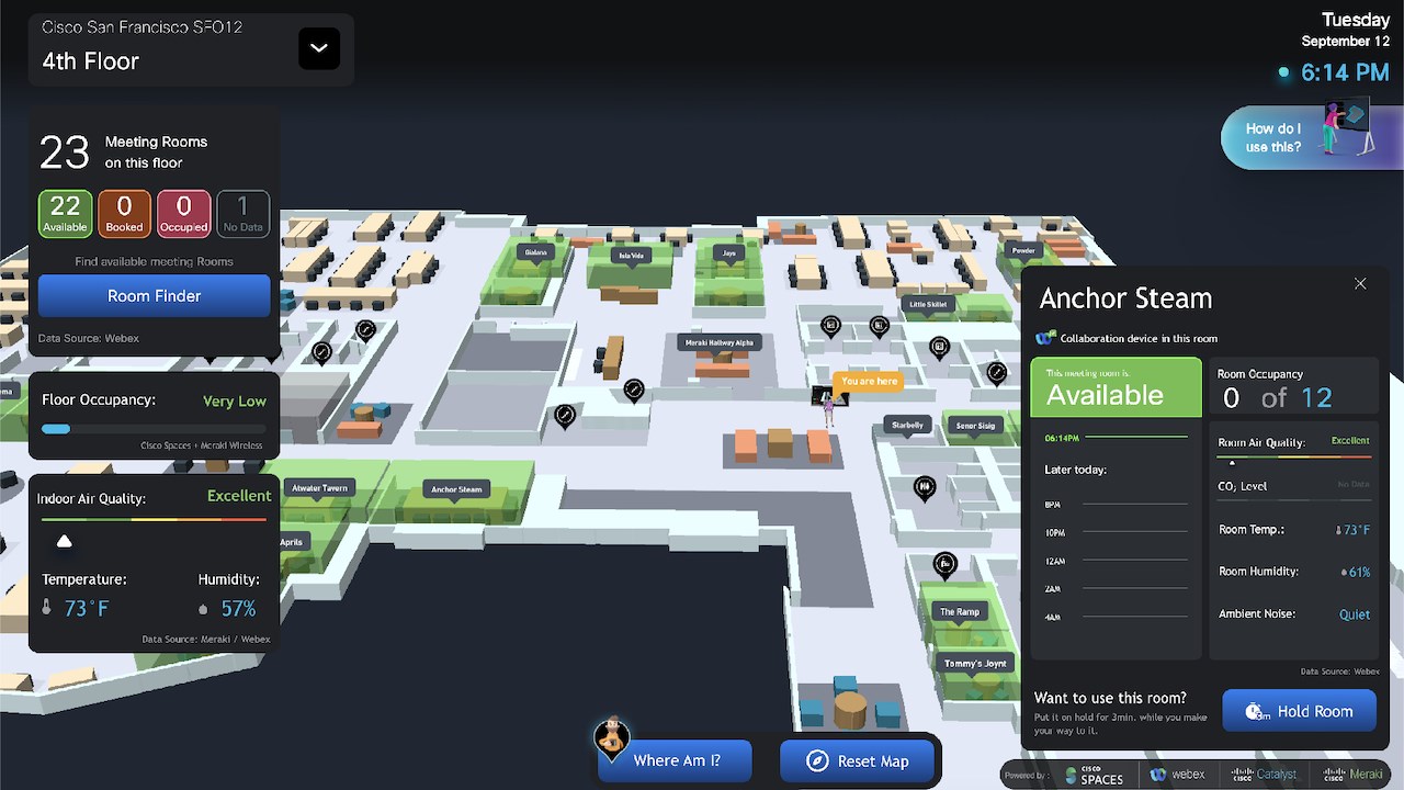 Snapshot 2 of Cisco Spaces O365 Calendar Integration