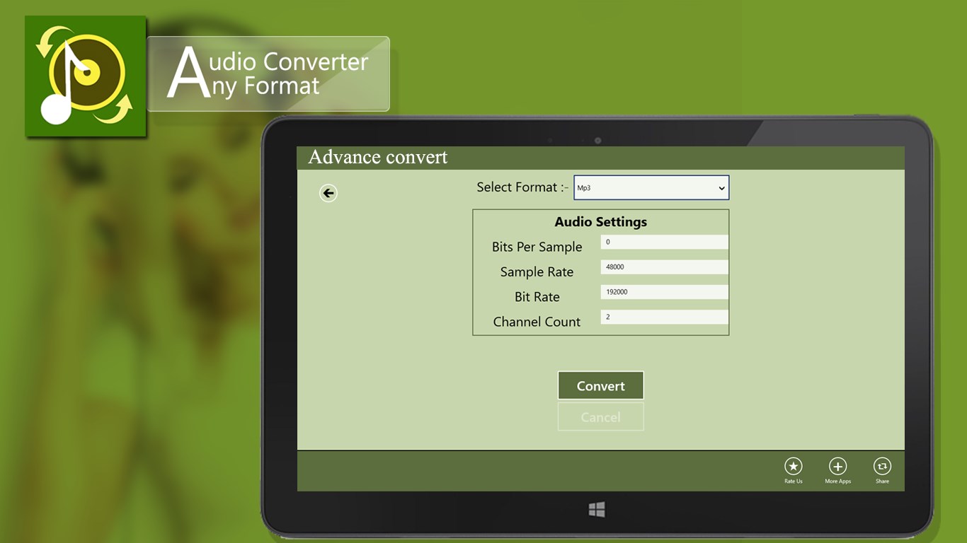 Audio Converter Any Format for Windows 10
