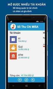Sổ Thu Chi MISA screenshot 2