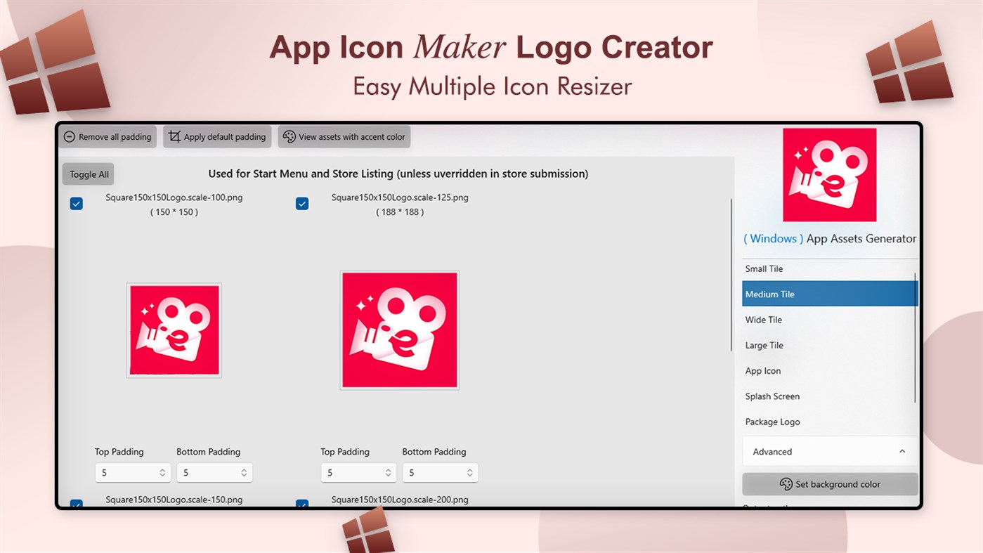 #3. App Icon Maker - Logo Creator (Windows) โดย: Pinnacle Labs
