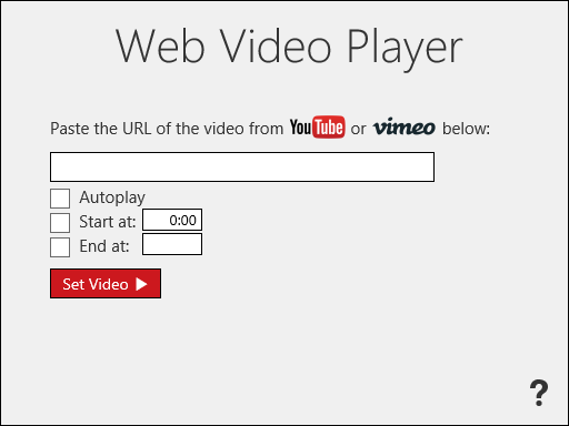 Web Video Player for PowerPoint