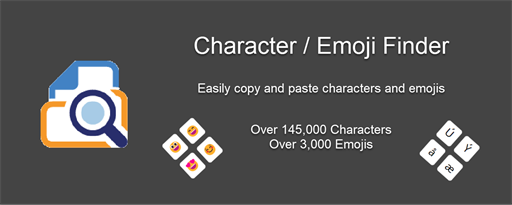 Character / Emoji Finder marquee promo image