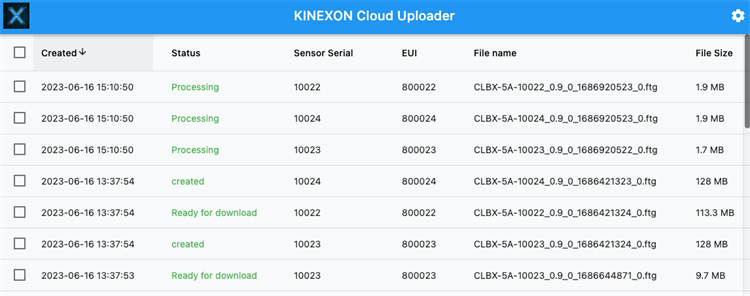 KINEXON Cloud Uploader - PC - (Windows)