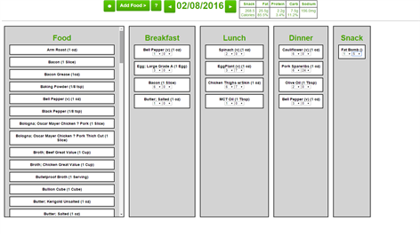 Macro Meal Planner Screenshots 1