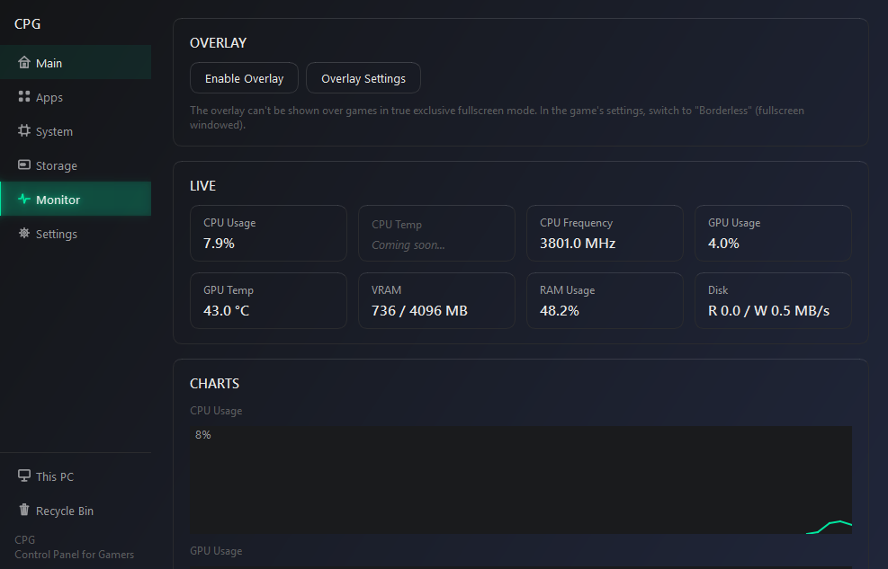 CPG screenshot
