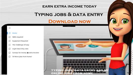 Typing jobs! Work at home and get paid - create a side job and earn money screenshot 2