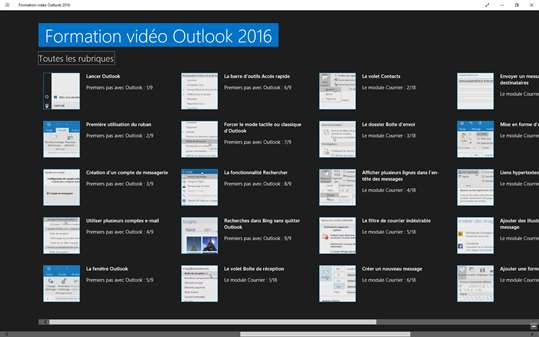 Formation vidéo Outlook ® 2016 screenshot 4