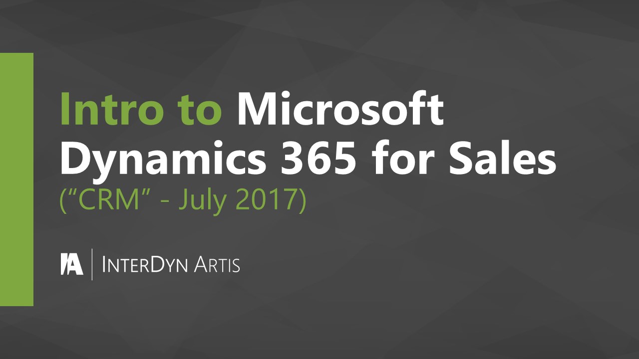 Snapshot 2 of Dynamics 365 for Sales: 2-Hr Assessment