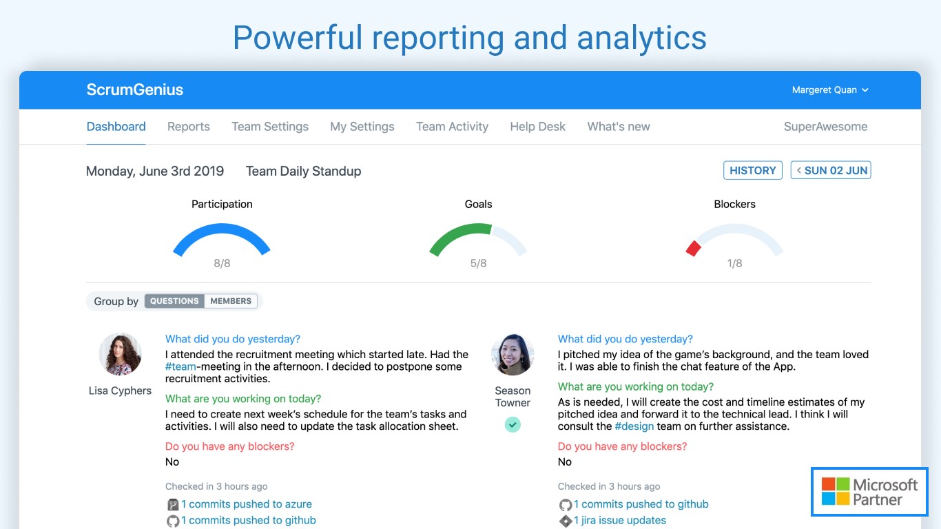 Scrumgenius Automate Daily Standups