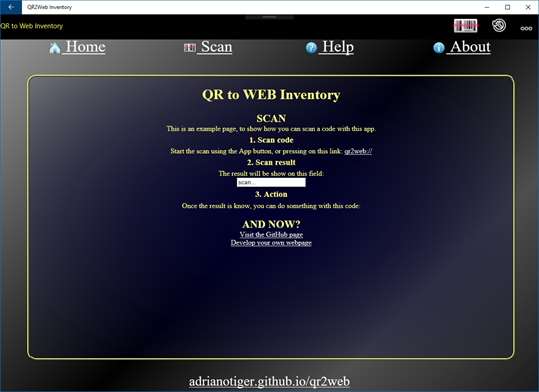 QR2Web Inventory screenshot 1
