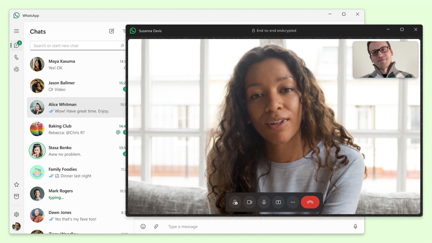 #3. WhatsApp Beta (Windows) By: WhatsApp Inc.