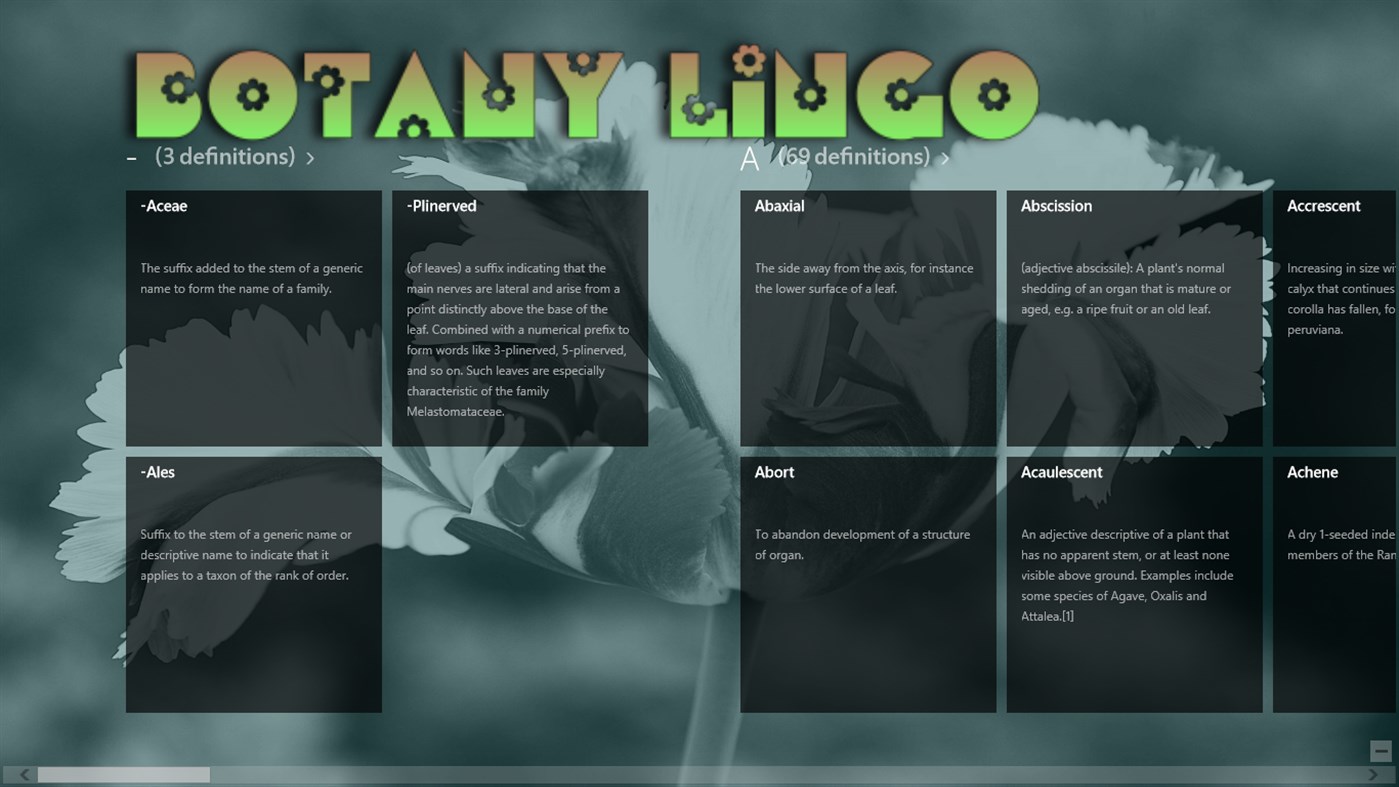 #1. Botany Lingo (Windows) By: CodeCreators.ca