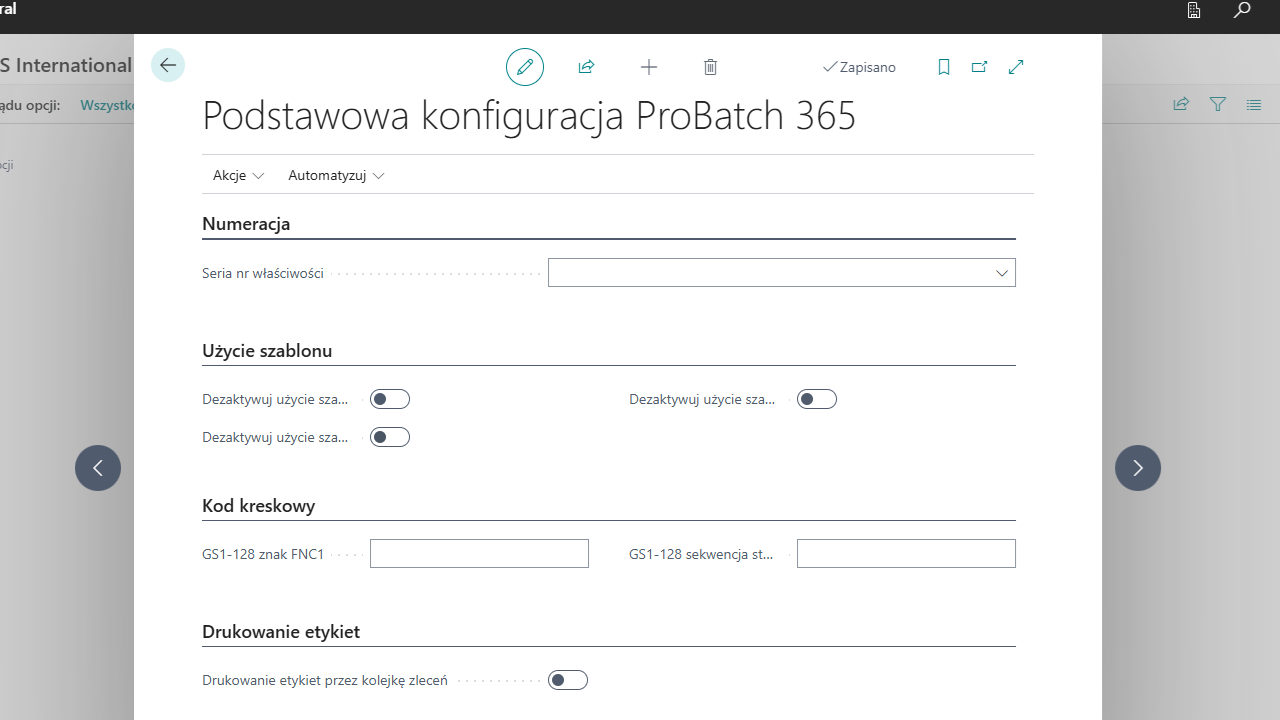 Snapshot 1 of ProBatch 365 Polish Language Pack