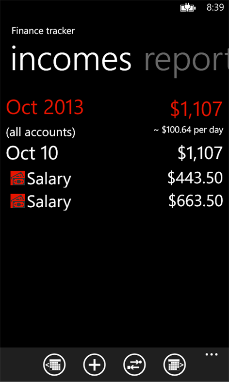 Finance tracker Screenshots 2