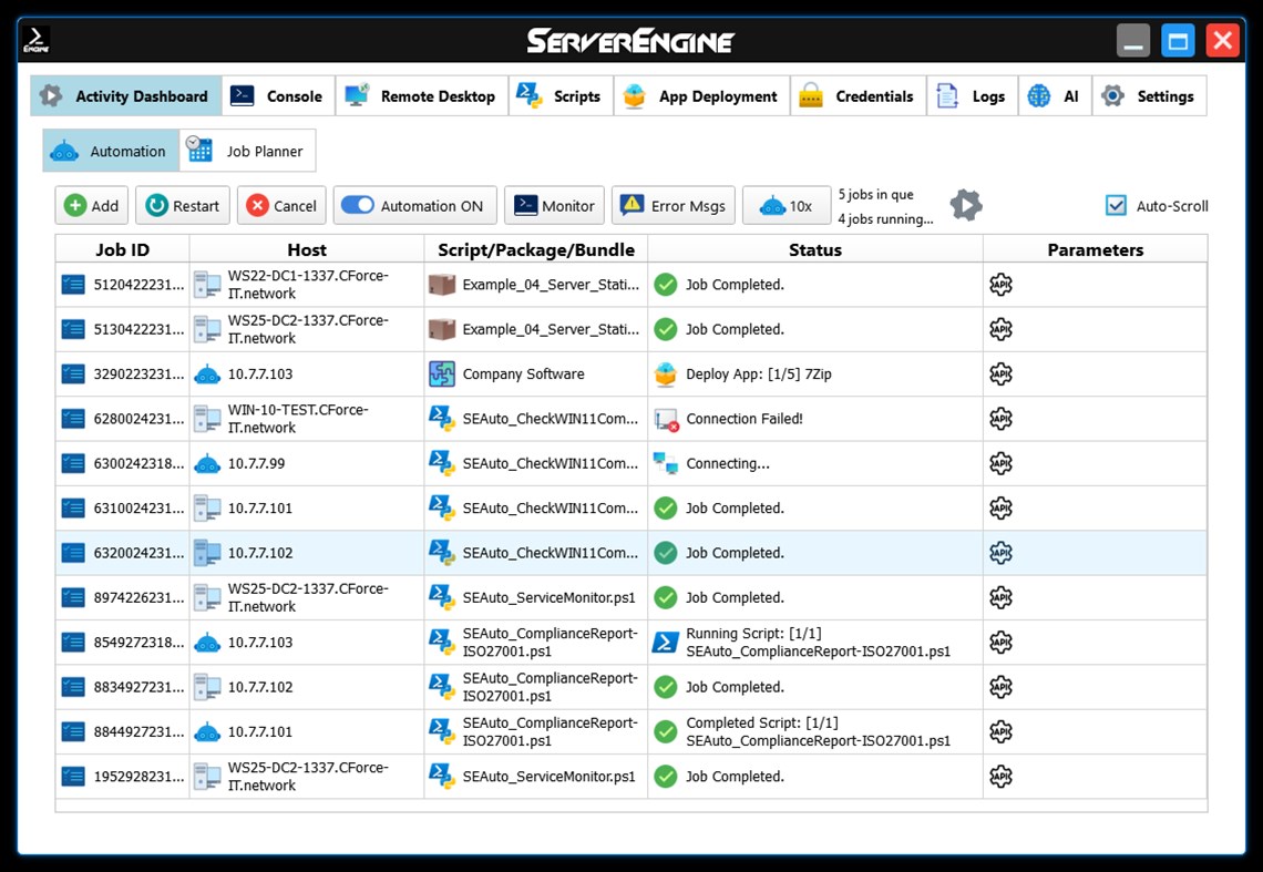 #1. ServerEngine (Windows) Με: CForce-IT, Claudio Orlando