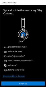 Cortana Device Setup screenshot 7