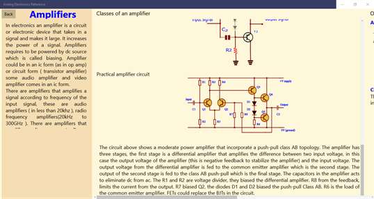 Analog Electronics Reference screenshot 5